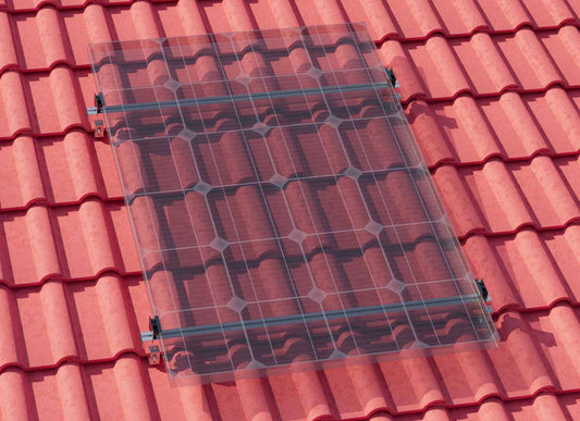 Montageset – Schrägdach/Ziegeldach – für ein PV-Module (hochkant)