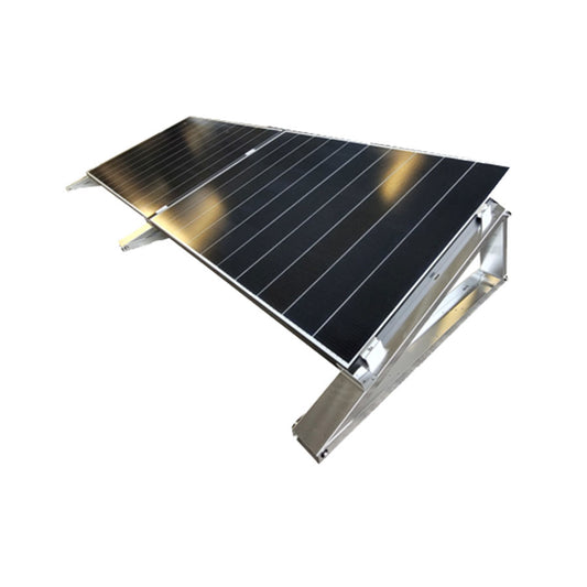 Flachdach-Aufständerung – „Flat-Flex“-Set – für 2 x PV-Module (nebeneinander)