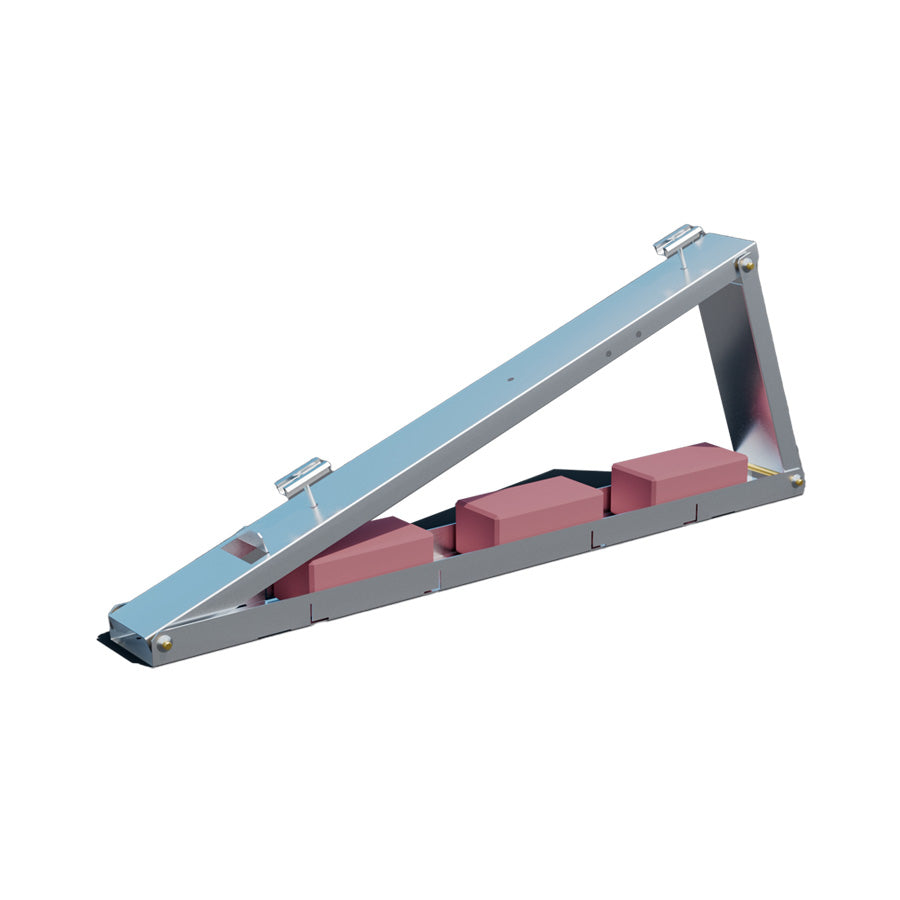 Flachdach-Aufständerung – „Flat-Flex“-Set – für 2 x PV-Module (nebeneinander)