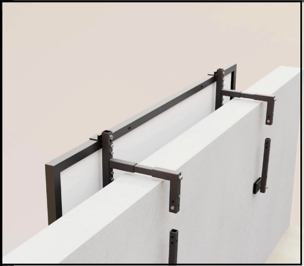 Betonbalkonhalterung Typ 1 – Für Brüstungen mit 100–150 mm Tiefe