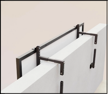 Betonbalkonhalterung Typ 1 – Für Brüstungen mit 100–150 mm Tiefe