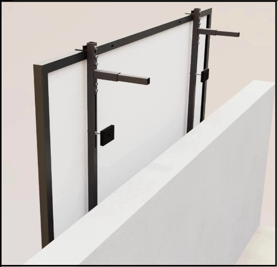Betonbalkonhalterung Typ 1 – Für Brüstungen mit 100–150 mm Tiefe