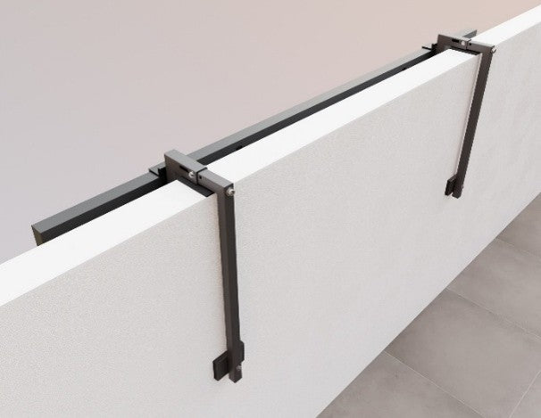 Betonbalkonhalterung Typ 1 – Für Brüstungen mit 100–150 mm Tiefe