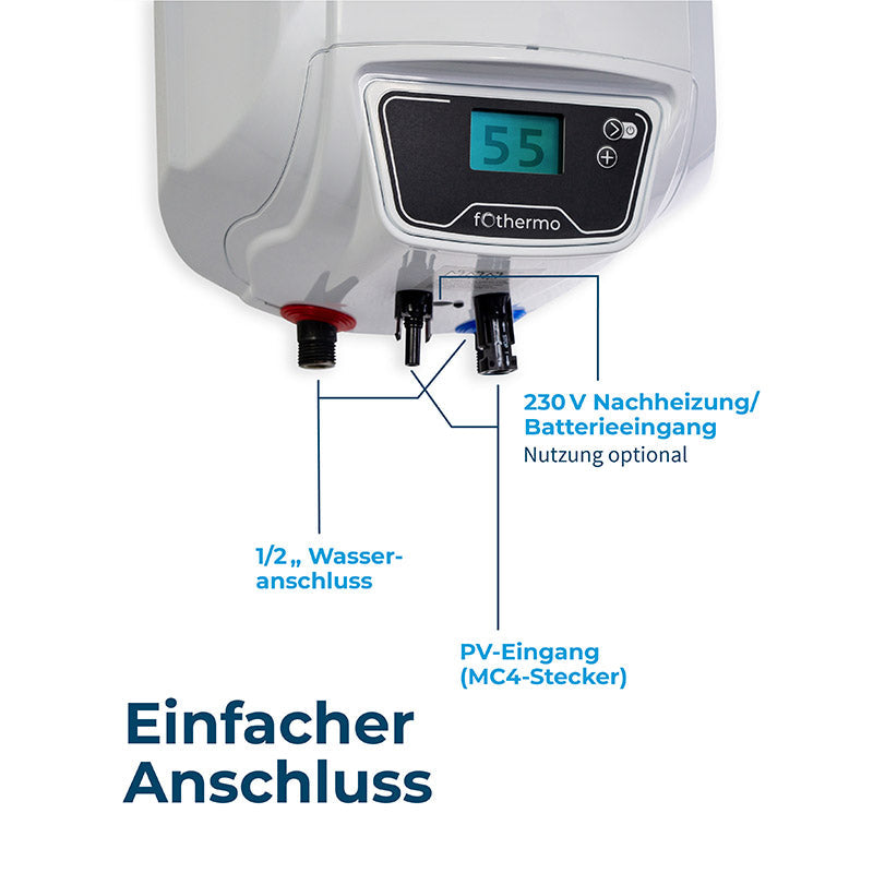 Fothermo Photovoltaischer Offgrid-Boiler 10 Liter