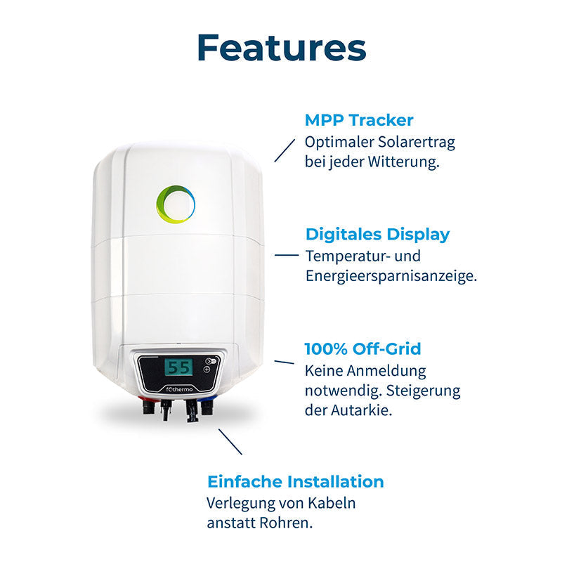Fothermo Photovoltaischer Offgrid-Boiler 10 Liter