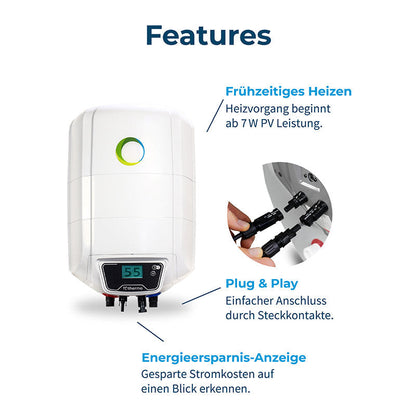 Fothermo Photovoltaischer Offgrid-Boiler 10 Liter