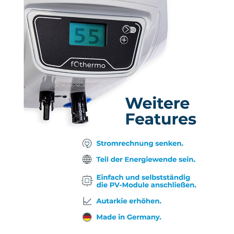 Fothermo Photovoltaischer Offgrid-Boiler 10 Liter