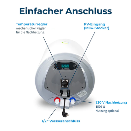 Fothermo Photovoltaischer Hybridboiler 30 Liter